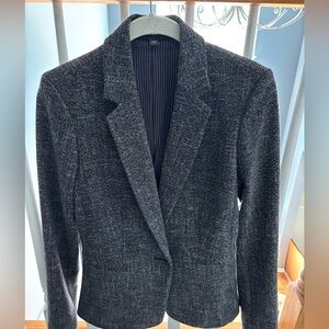 Express Charcoal Textured Blazer